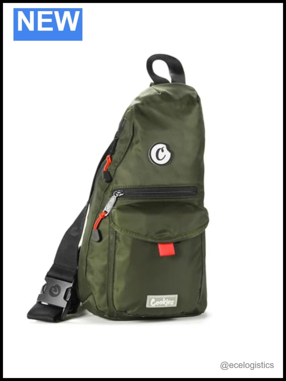 Unisex Canvas Travel Sling Bag 7.1L Lightweight Chest Shoulder Crossbody